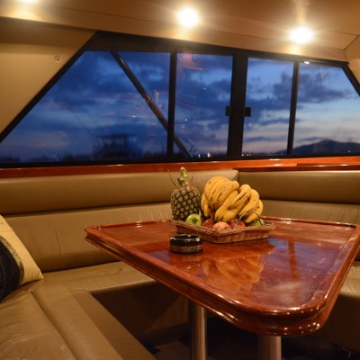 Yacht cabin interior
